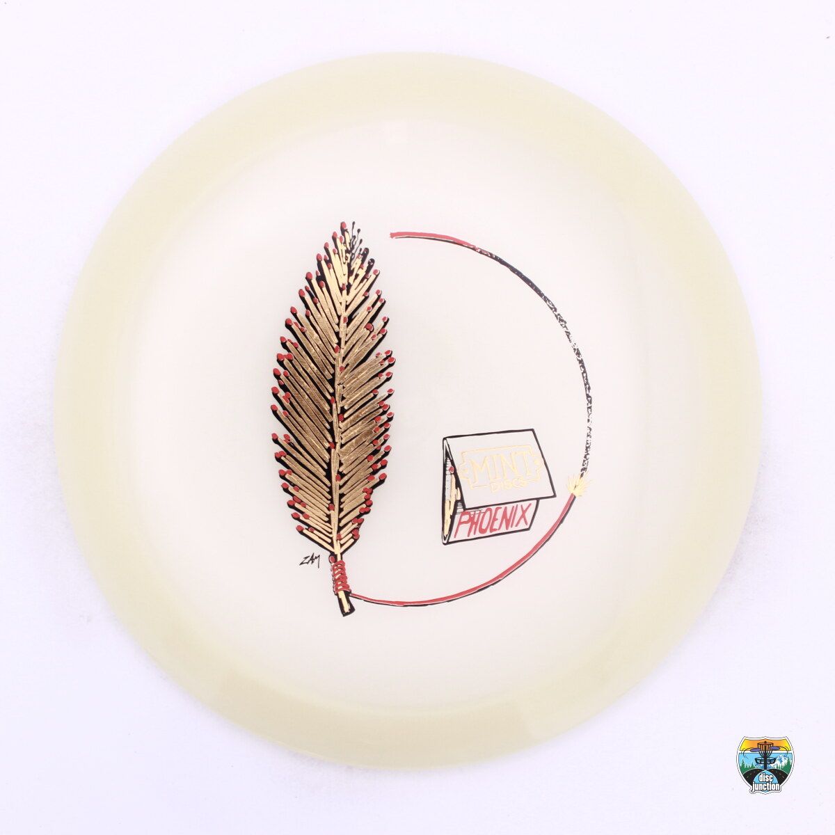 Mint Discs Nocturnal Phoenix Feather of Matches, Manufacturer Weight Range: 172-175 Grams, Color: Glow, Serial Number: 0317-0017