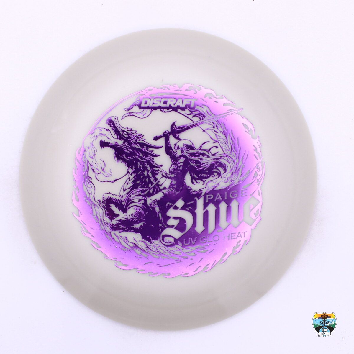 Discraft UV Glo Heat Paige Shue, Manufacturer Weight Range: 173-174 Grams, Color: Glow, Serial Number: 0307-0034