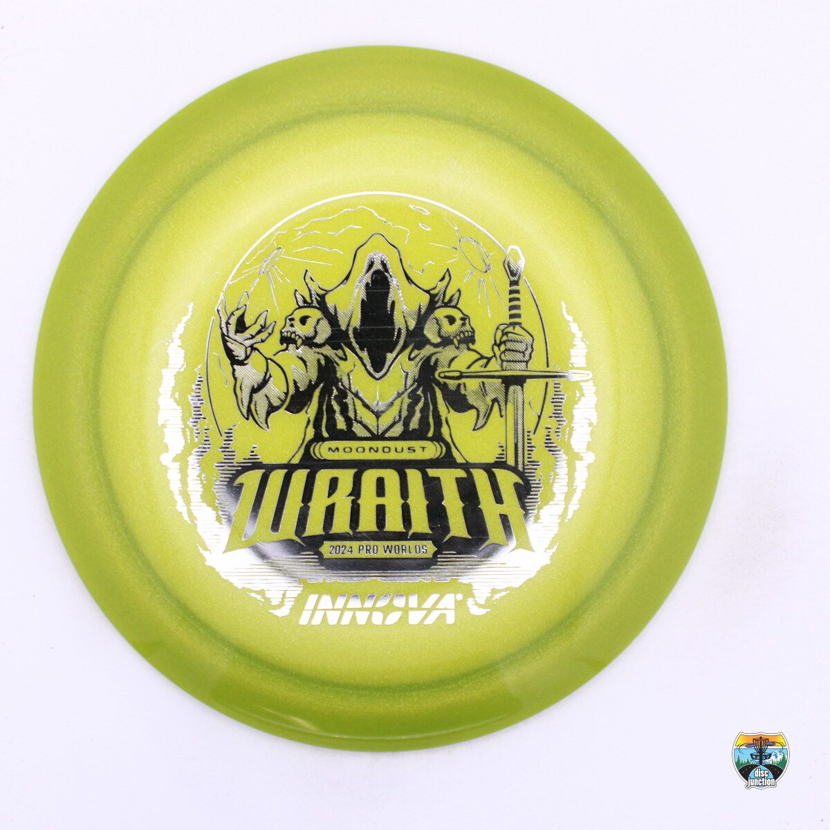 Innova Champion Moondust Wraith 2024 Worlds, Manufacturer Weight Range: 170-172 Grams, Color: Green, Serial Number: 0294-0005