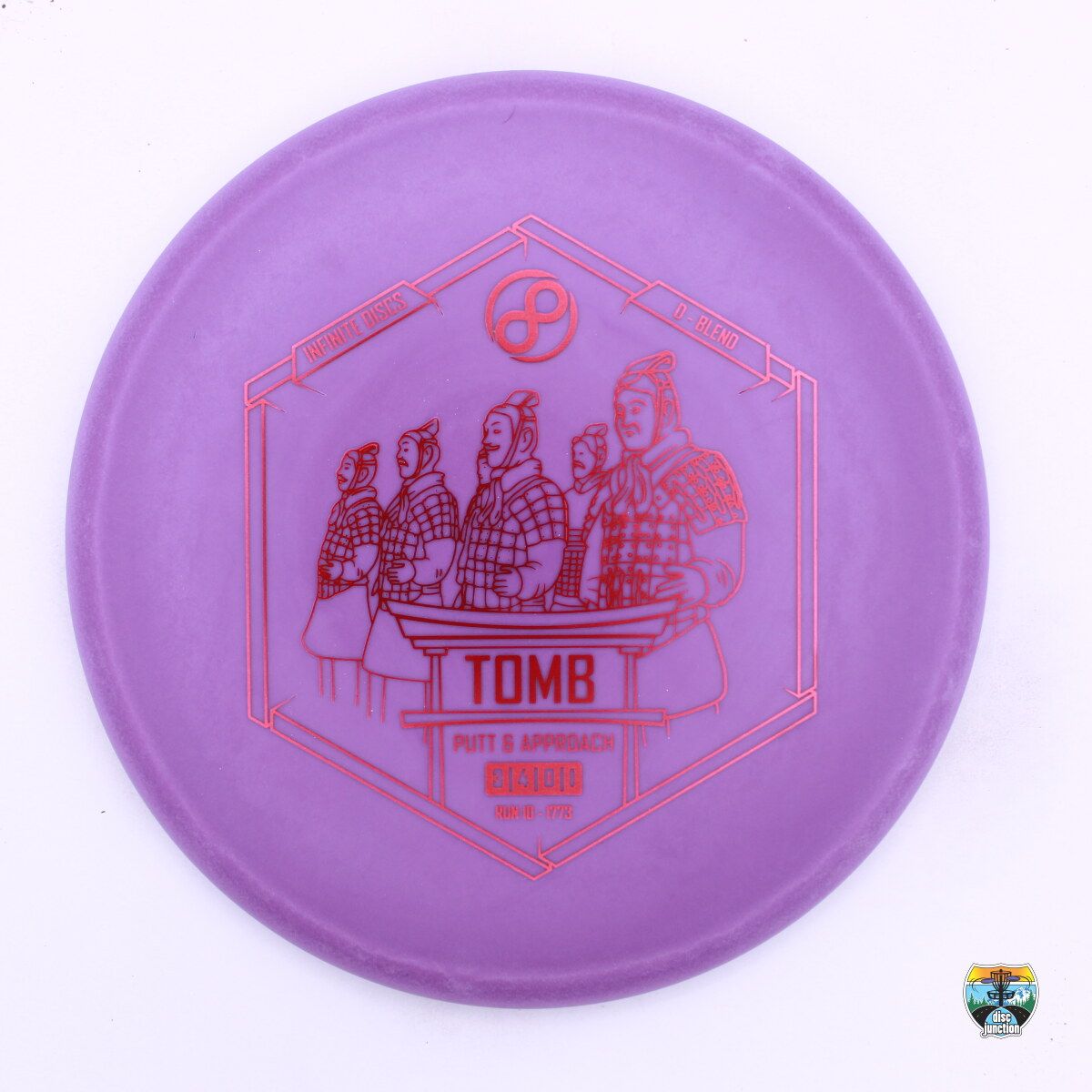 Infinite Discs D-Blend Tomb, Manufacturer Weight Range: 173-176 Grams, Color: Purple, Serial Number: 0244-0013