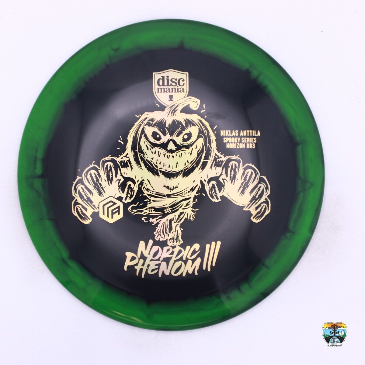 Discmania Horizon S-Line DD3 2024 Halloween Spooky Series Niklas Anttila Nordic Phenom 3, Manufacturer Weight Range: 173+ Grams, Color: Black/Green, Serial Number: 0329-0016