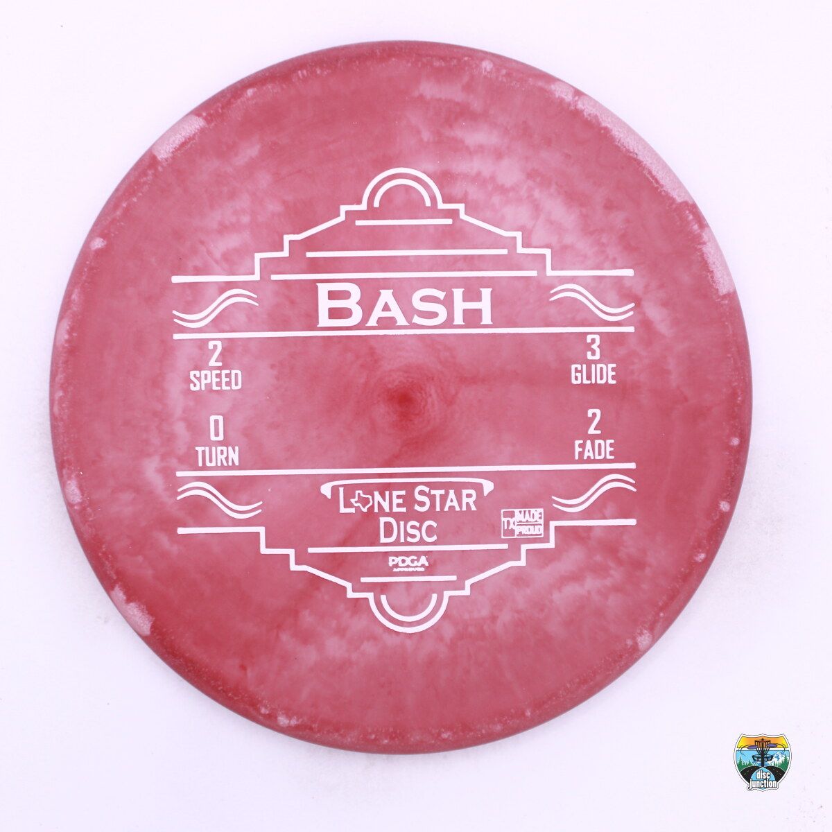 Lone Star Disc Delta 2 Bash, Manufacturer Weight Range: 170+ Grams, Color: Red, Serial Number: 0334-0029