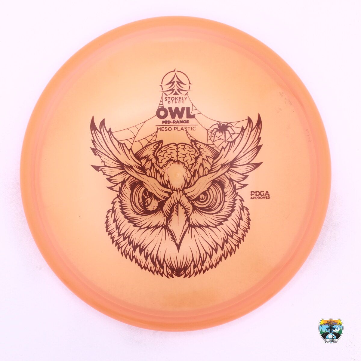 Stokely Discs - Meso Owl 2024 Owloween, Manufacturer Weight Range: 173-175 Grams, Color: Orange, Serial Number: 0382-0025