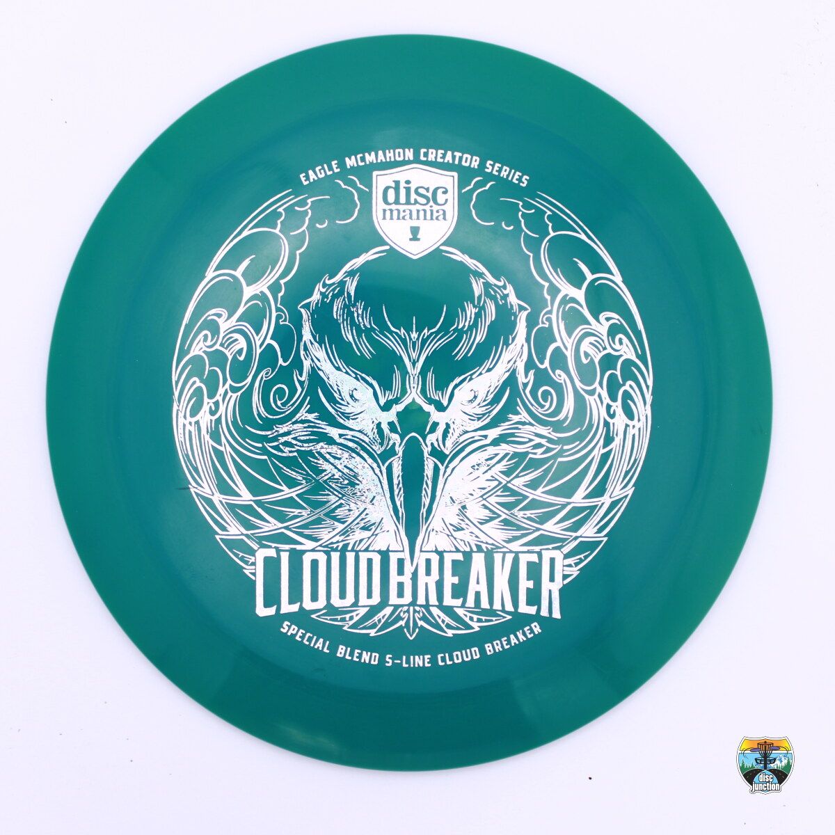 Discmania Special Blend S-Line Cloud Breaker Creator Series Eagle McMahon, Manufacturer Weight Range: 173-176 Grams, Color: Turquoise, Serial Number: 0000-0271