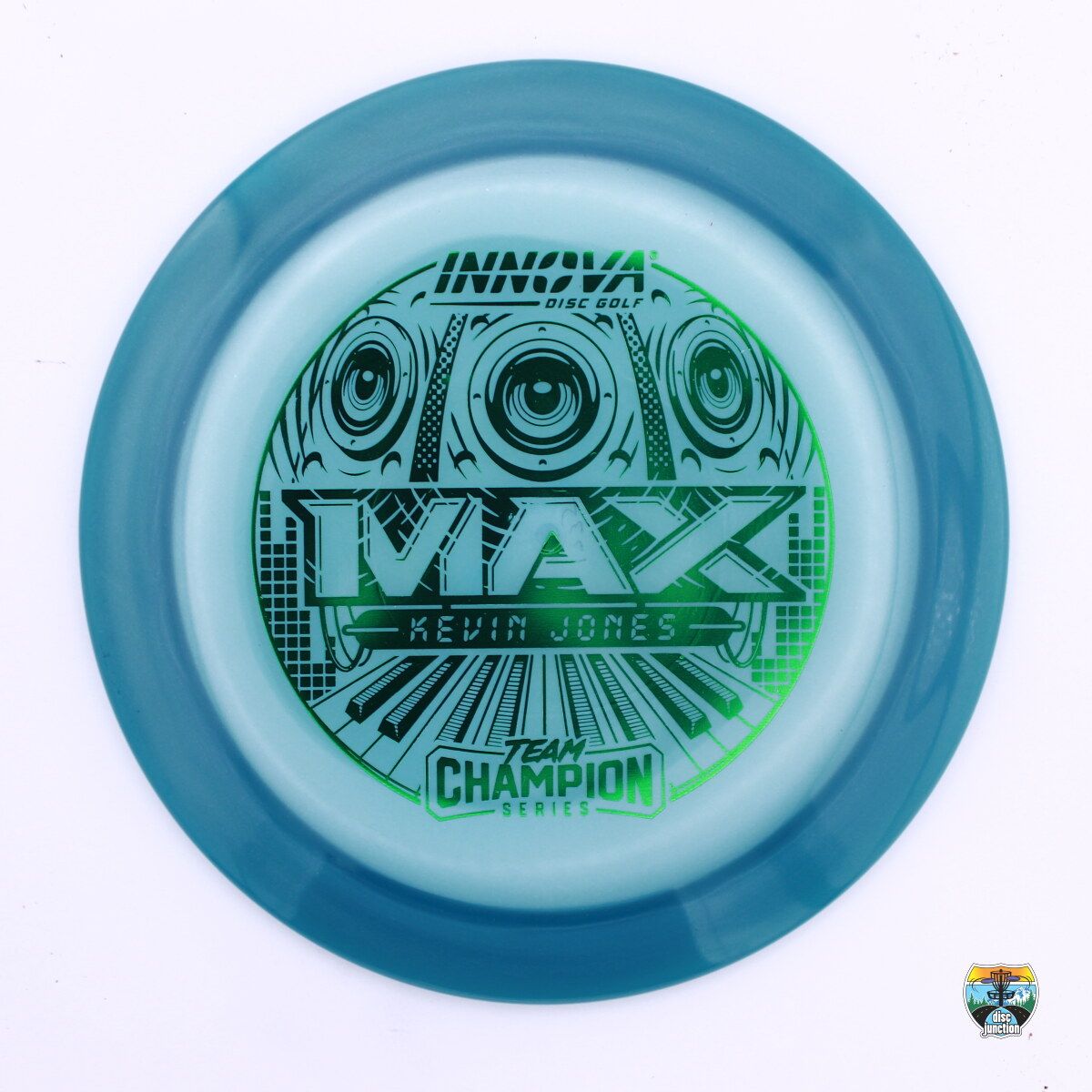 Innova Champion Luster Max 2025 Team Champion Tour Series Kevin Jones, Manufacturer Weight Range: 173-175 Grams, Color: Blue, Serial Number: 0402-0001