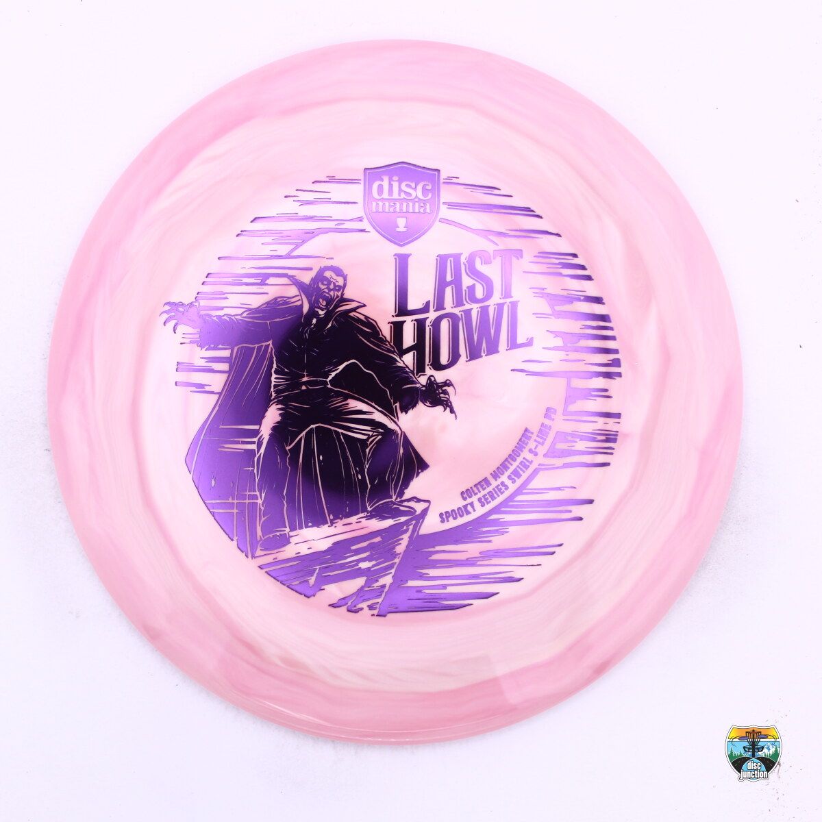 Discmania Swirly S-Line PD 2024 Halloween Spooky Series Colten Montgomery Last Howl, Manufacturer Weight Range: 173+ Grams, Color: Pink, Serial Number: 0324-0006