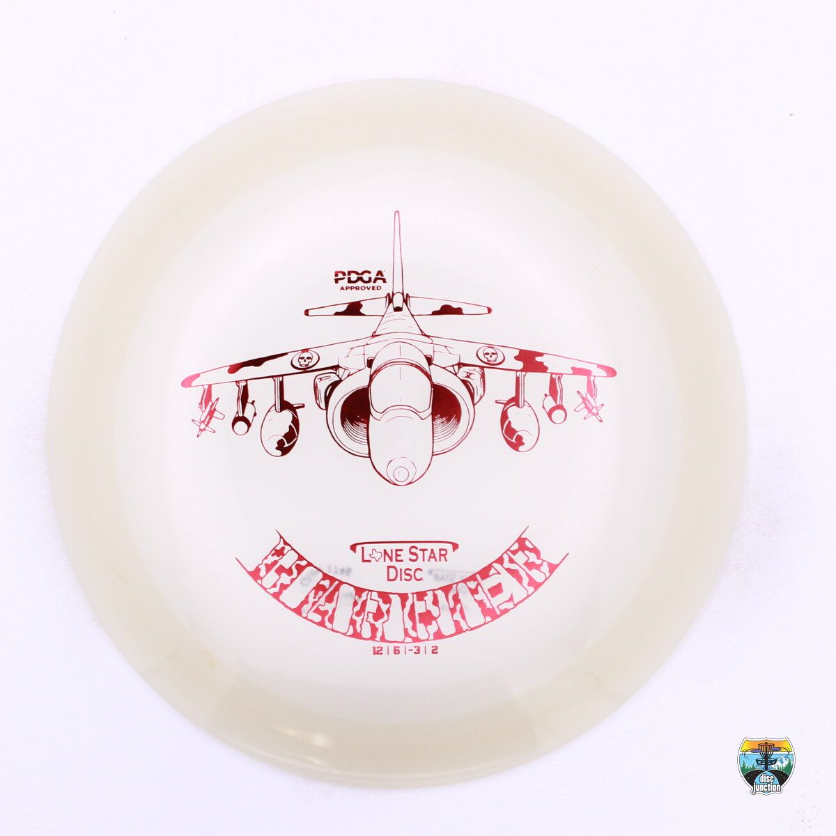 Lone Star Disc Alpha Glow Harrier, Manufacturer Weight Range: 170+ Grams, Color: Glow, Serial Number: 0334-0011