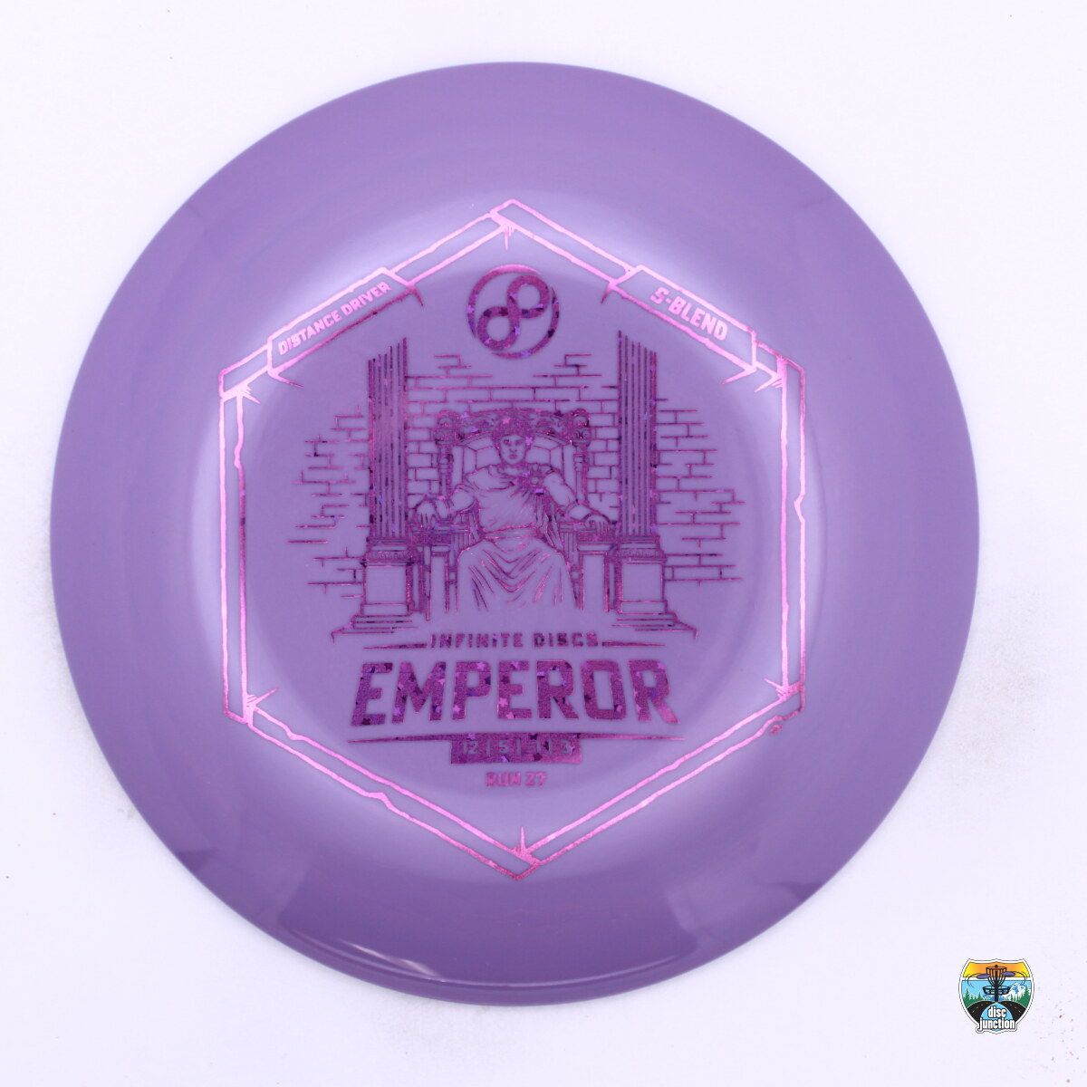 Infinite Discs S-Blend Emperor, Manufacturer Weight Range: 170-172 Grams, Color: Purple, Serial Number: 0362-0016