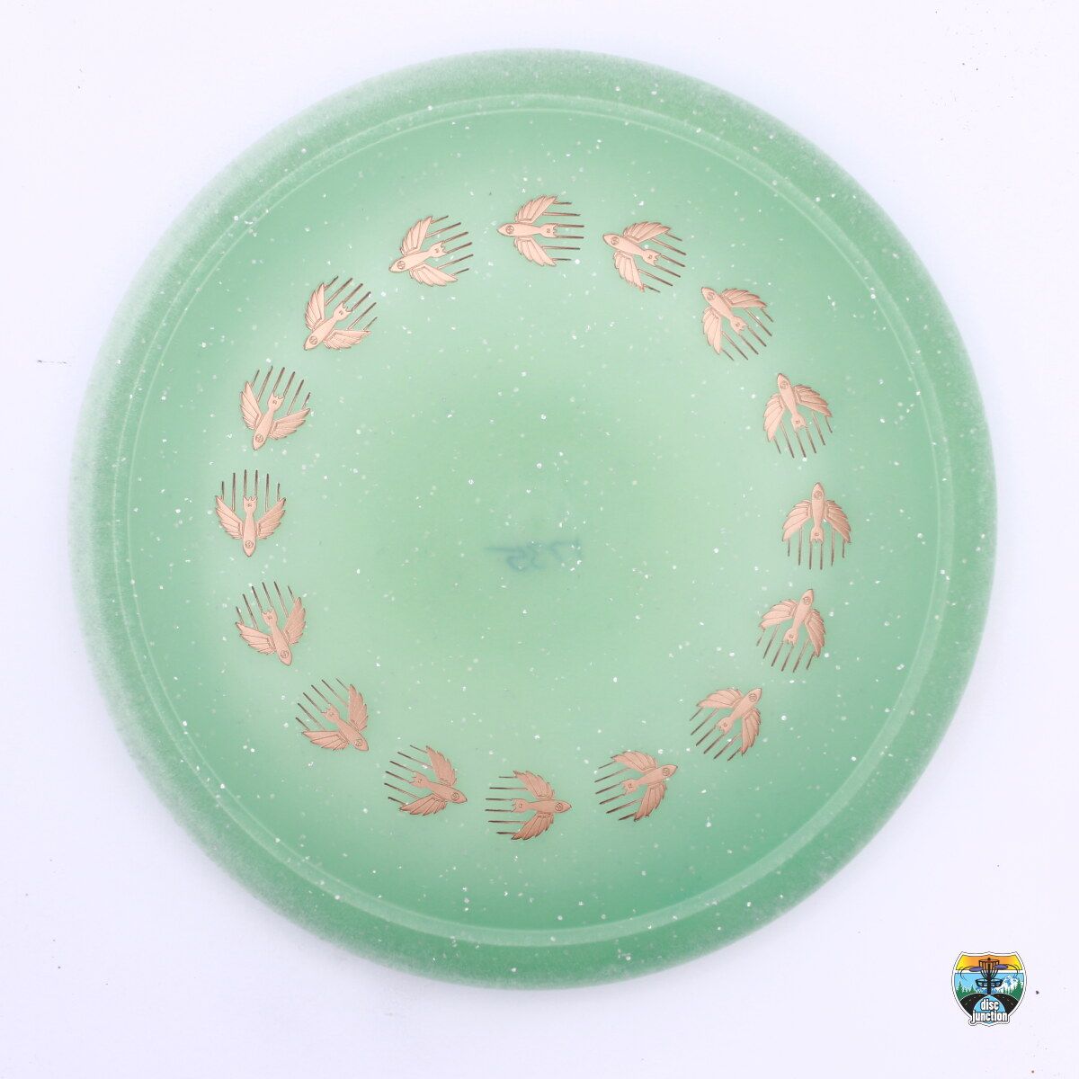 Infinite Discs Metal Flake C-Blend Glow Glyph, Manufacturer Weight Range: 173-176 Grams, Color: Green, Serial Number: 0412-0056