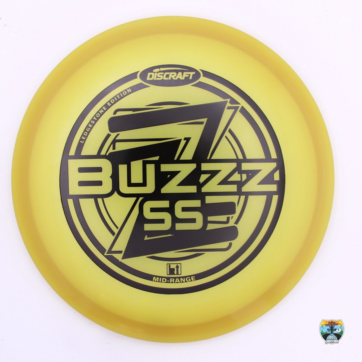 Discraft Glo Z Buzzz SS Ledgestone Edition 2025 Season 1, Manufacturer Weight Range: 177+ Grams, Color: Yellow, Serial Number: 0423-0054