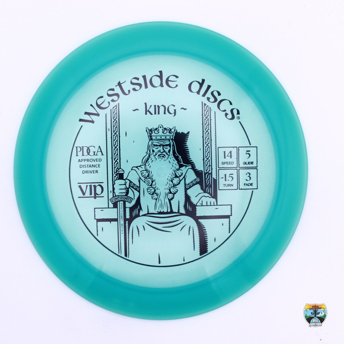 Westside Discs VIP King, Manufacturer Weight Range: 173+ Grams, Color: Blue, Serial Number: 0436-0034