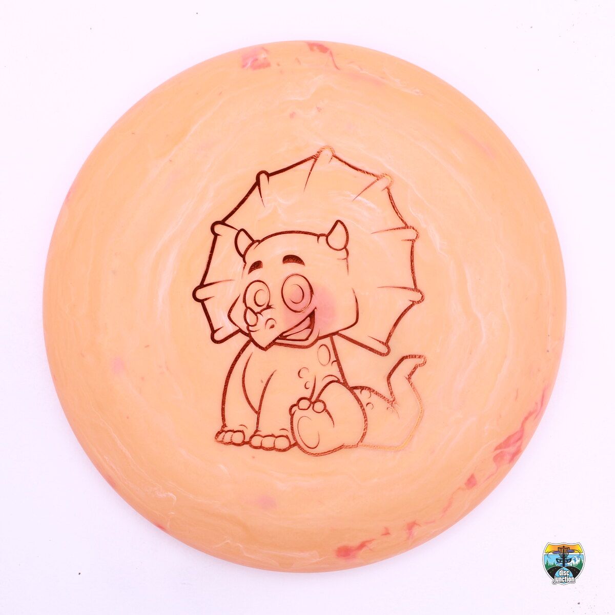 Dino Discs Egg Shell Triceratops, Manufacturer Weight Range: 150- Grams, Color: Orange, Serial Number: 0440-0021