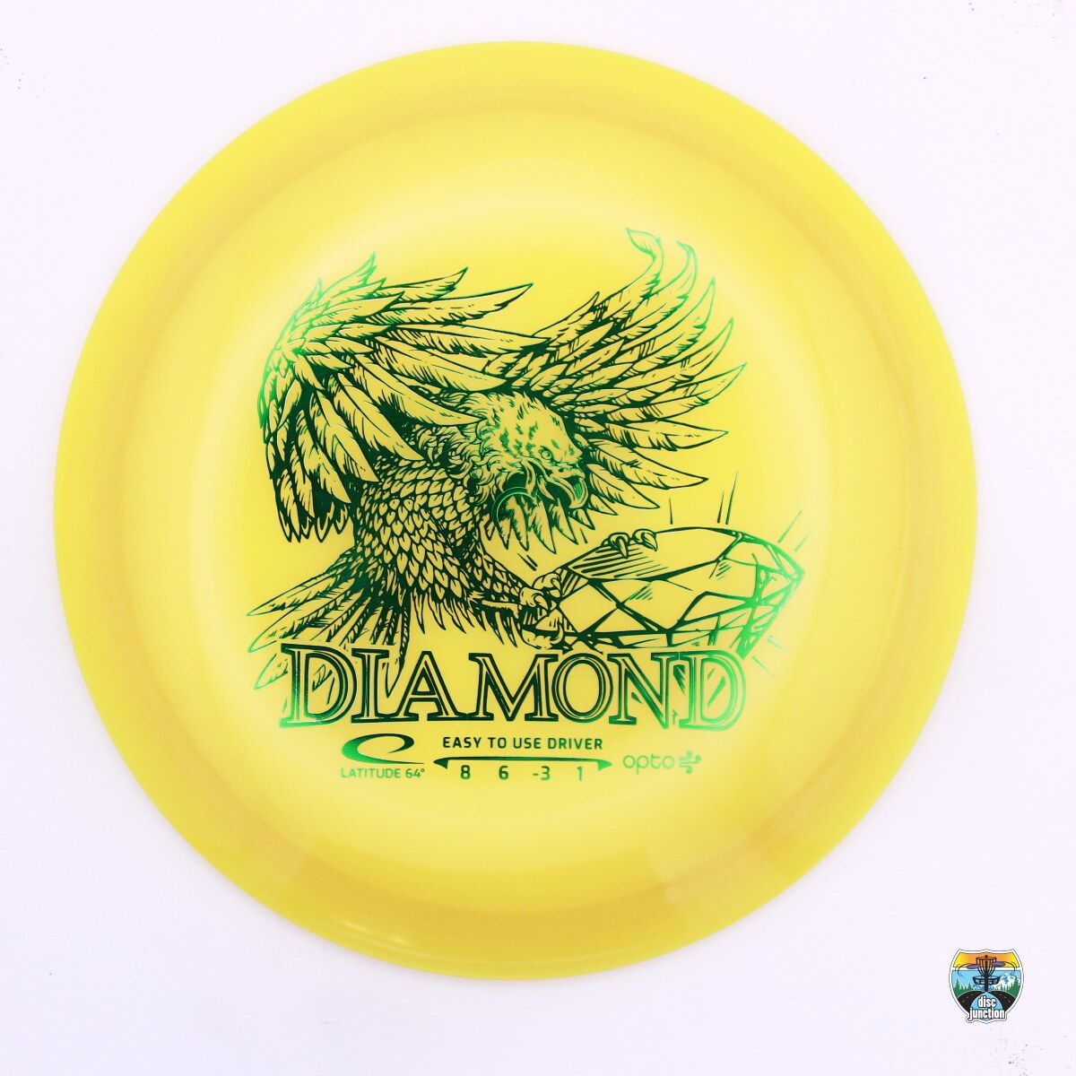Latitude 64° Opto Air Diamond, Manufacturer Weight Range: 145-149 Grams, Color: Yellow, Serial Number: 0442-0045