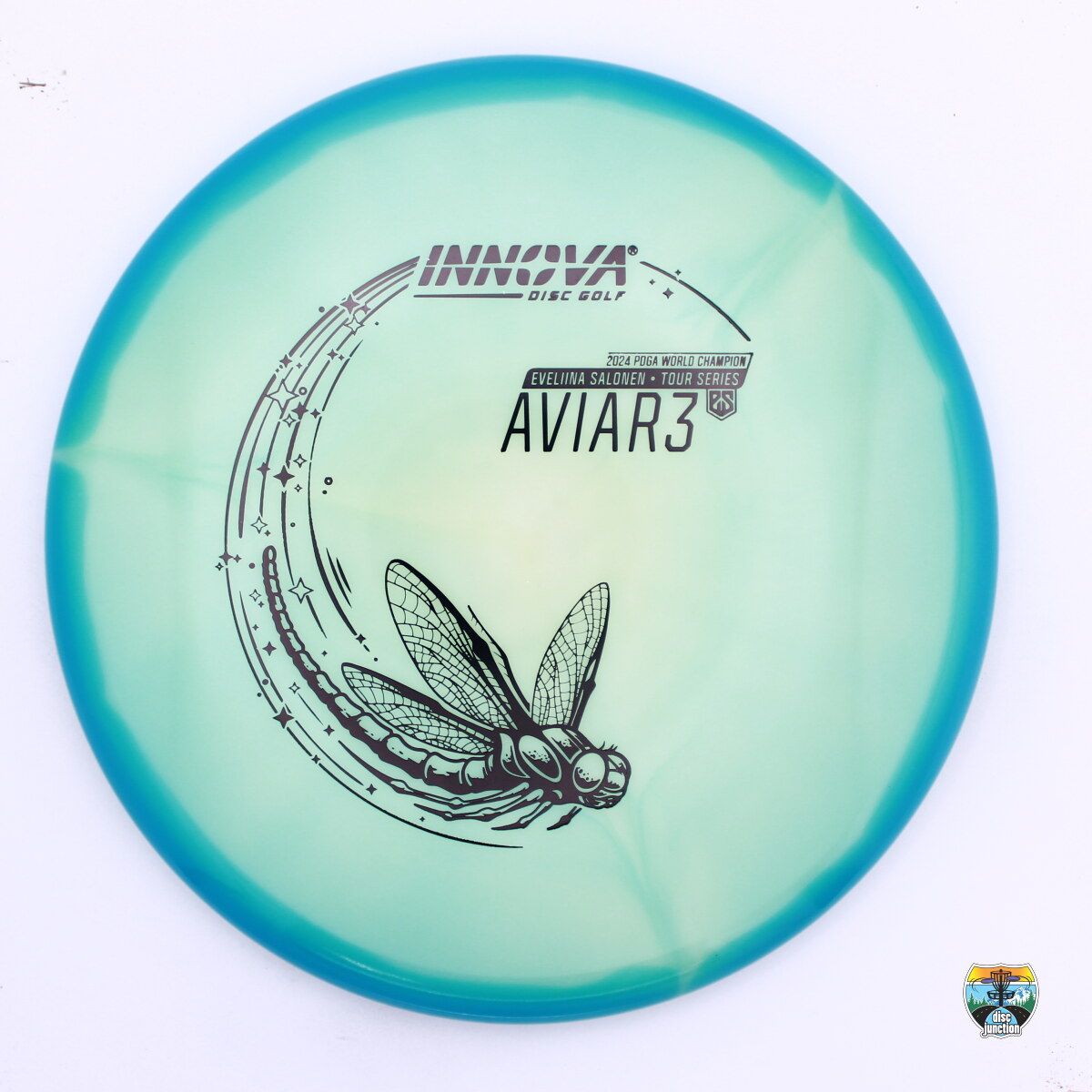 Innova Halo Star Proto Glow Aviar3 2025 Tour Series Eveliina Salonen 2024 World Champion, Manufacturer Weight Range: 173-175 Grams, Color: Blue/Blue, Serial Number: 0444-0113