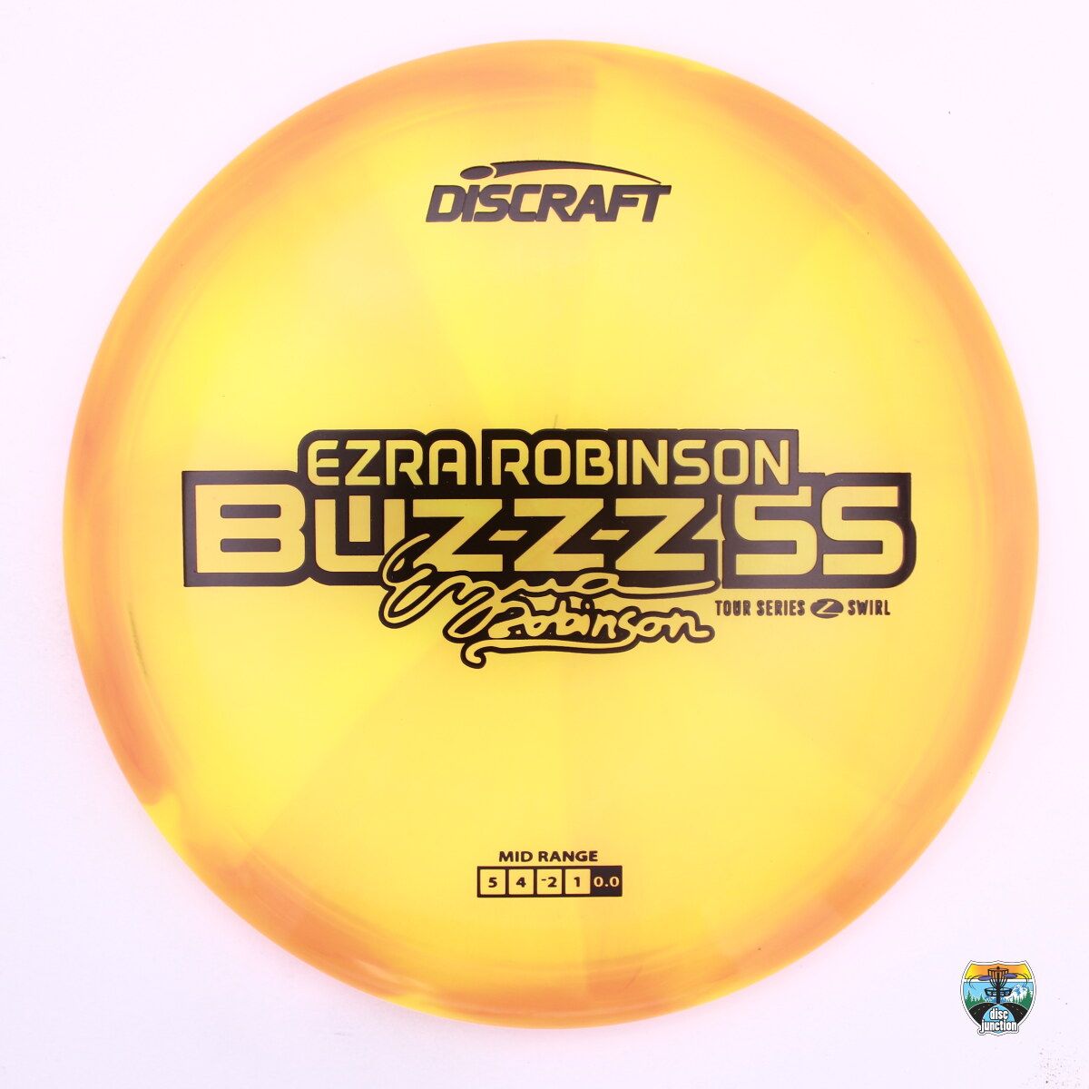 Discraft Z Swirl Buzzz SS 2025 Tour Series Ezra Robinson, Manufacturer Weight Range: 177+ Grams, Color: Orange, Serial Number: 0446-0019