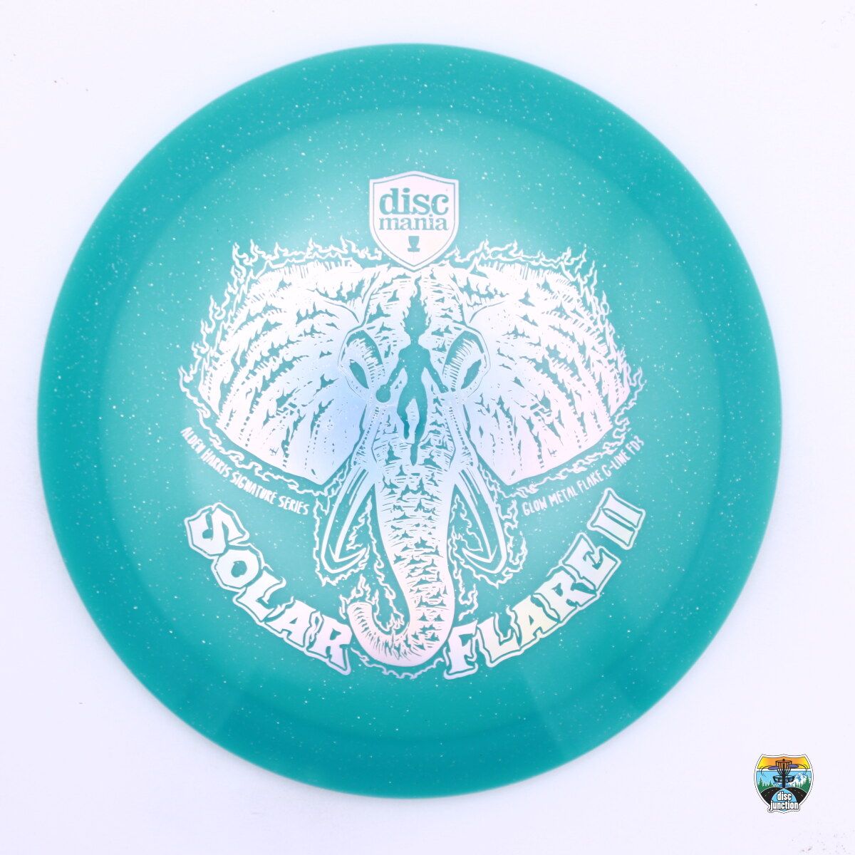 Discmania Metal Flake C-Line Glow FD3 Signature Series Alden Harris Solar Flare 2, Manufacturer Weight Range: 173+ Grams, Color: Blue, Serial Number: 0456-0005