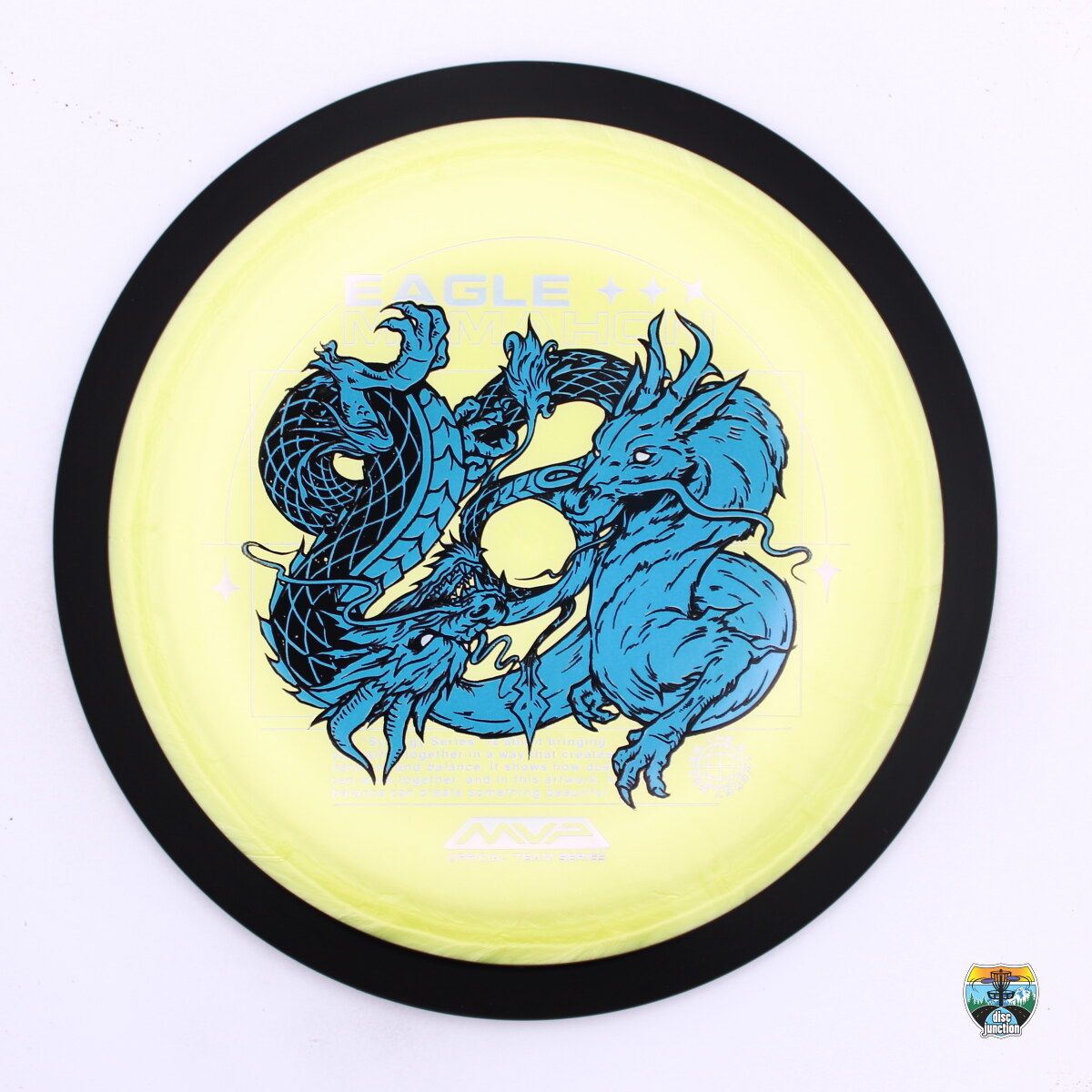 MVP Plasma Dimension 2025 Team Series Eagle McMahon, Manufacturer Weight Range: 170-175 Grams, Color: Yellow/Black, Serial Number: 0465-0173