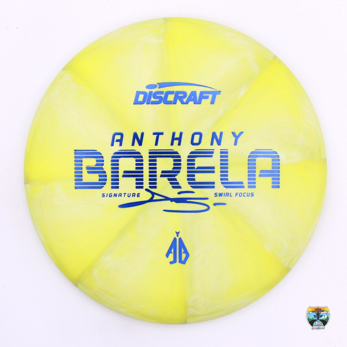 Discraft CT Swirl Focus Signature Series Anthony Barela, Manufacturer Weight Range: 173-174 Grams, Color: Yellow, Serial Number: 0468-0009