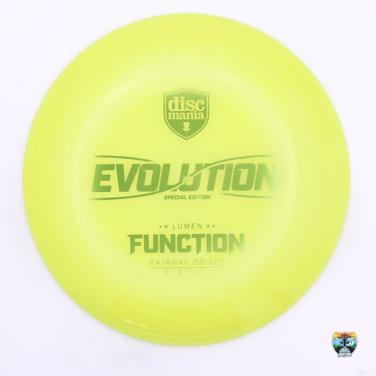 Discmania Lumen Neo Evolution Function Special Edition Dealer Appreciation, Manufacturer Weight Range: 173+ Grams, Color: Yellow, Serial Number: 0469-0014