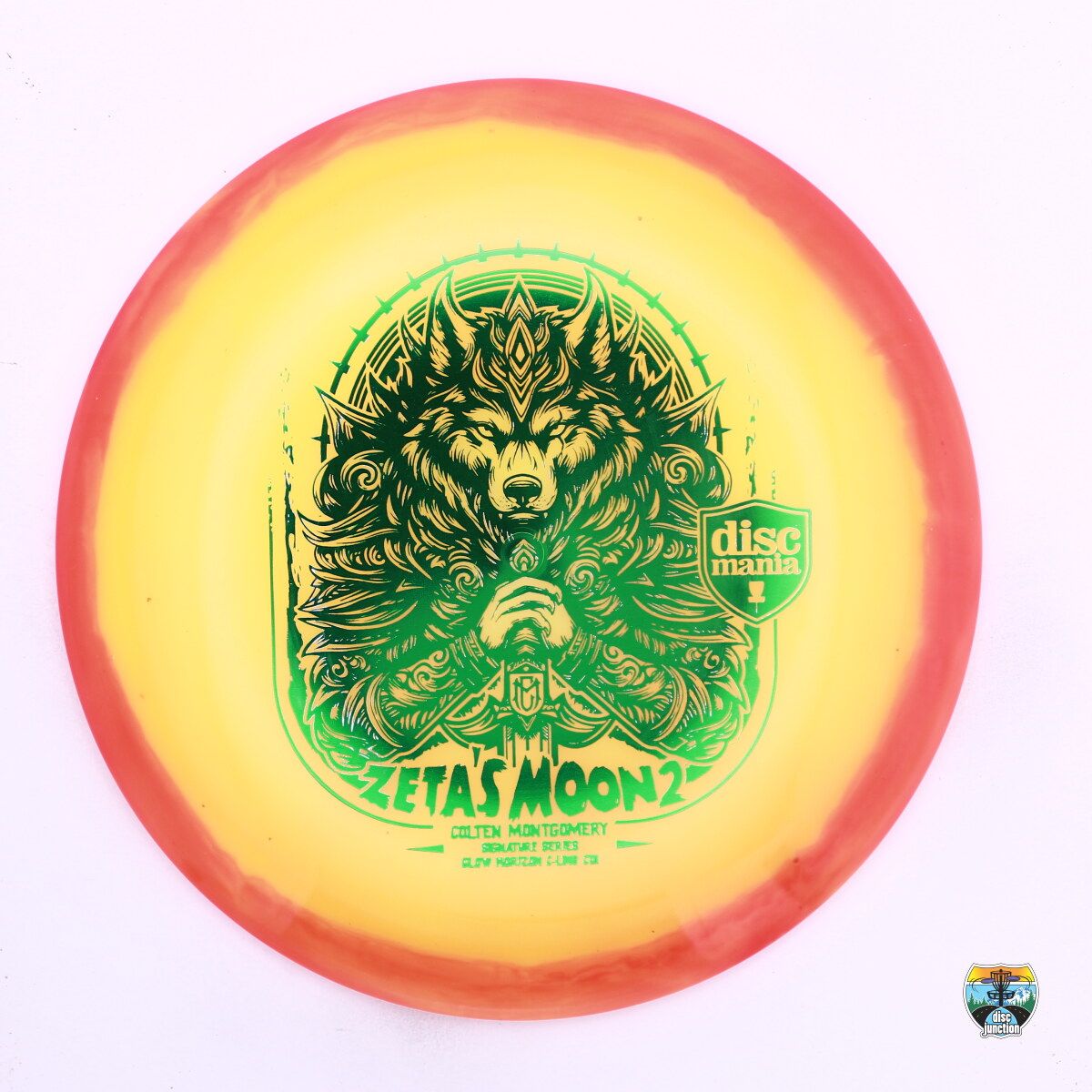 Discmania Horizon C-Line Glow CD1 Signature Series Colten Montgomery Zeta&#39;s Moon 2, Manufacturer Weight Range: 173+ Grams, Color: Yellow/Orange, Serial Number: 0476-0004
