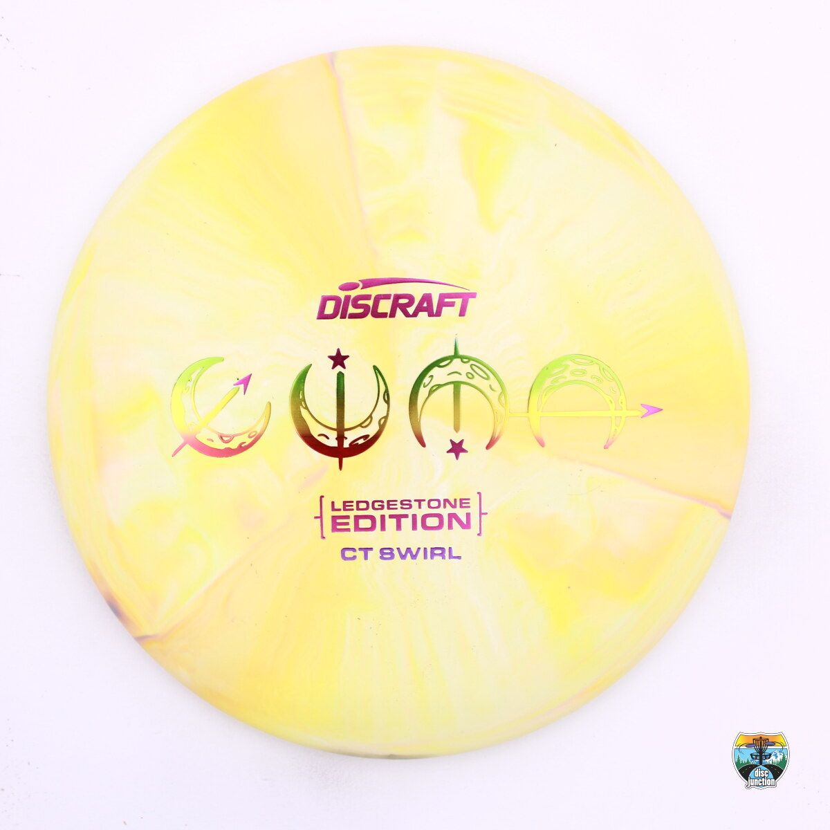 Discraft CT Swirl Luna Ledgestone Edition 2025 Season 3, Manufacturer Weight Range: 173-174 Grams, Color: Yellow, Serial Number: 0477-0012