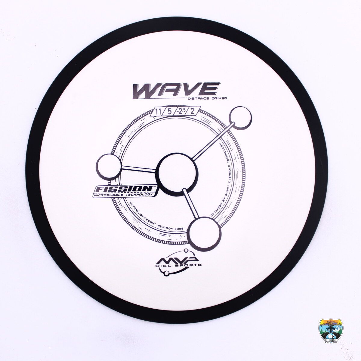MVP Fission Wave, Manufacturer Weight Range: 165-169 Grams, Color: White/Black, Serial Number: 0453-0079