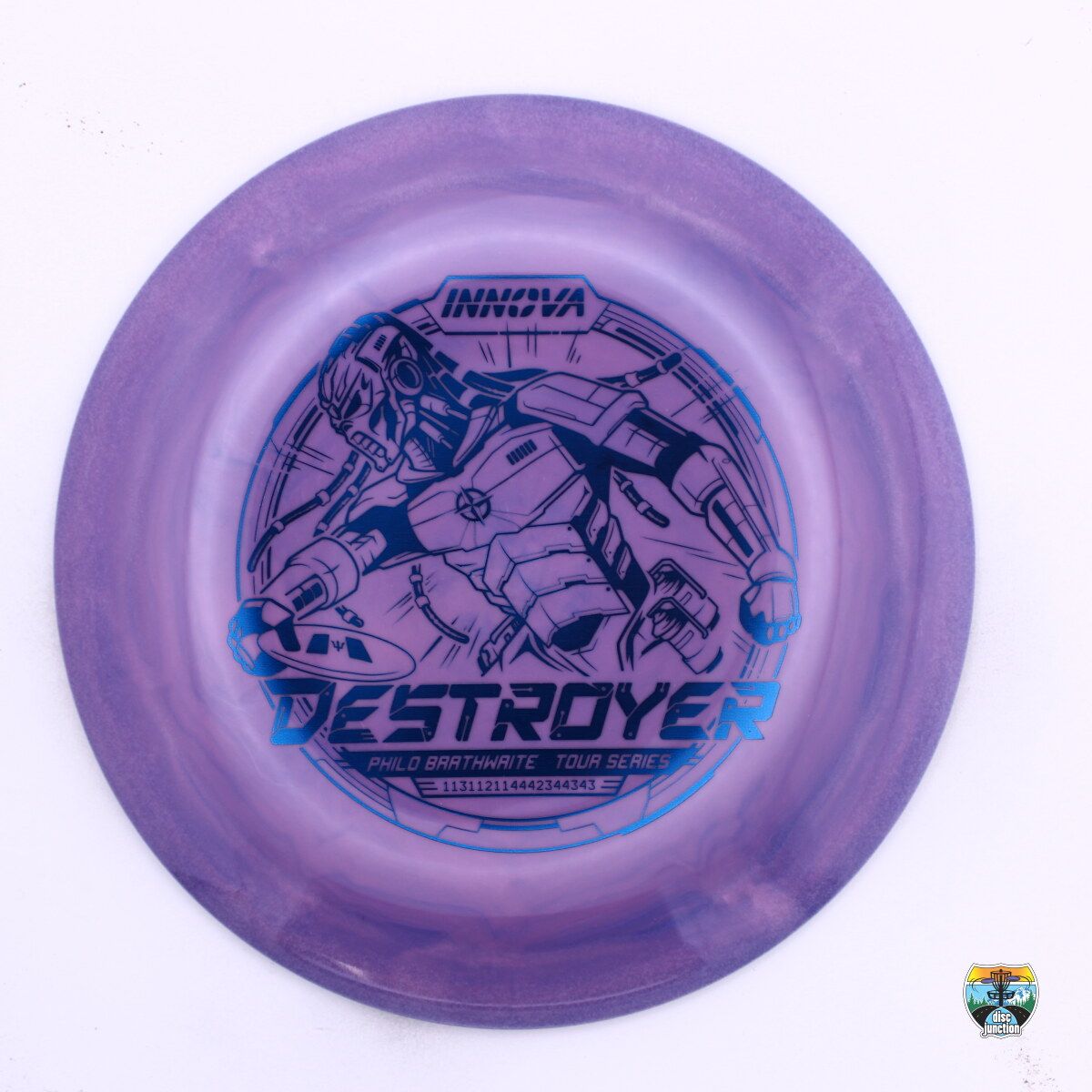 Innova Star Destroyer 2025 Tour Series Philo Brathwaite, Manufacturer Weight Range: 165-169 Grams, Color: Purple, Serial Number: 0485-0093
