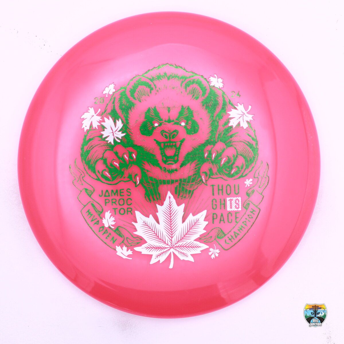 Thought Space Athletics Aura Crux James Proctor 2024 MVP Open Champion, Manufacturer Weight Range: 177+ Grams, Color: Pink, Serial Number: 0000-0325