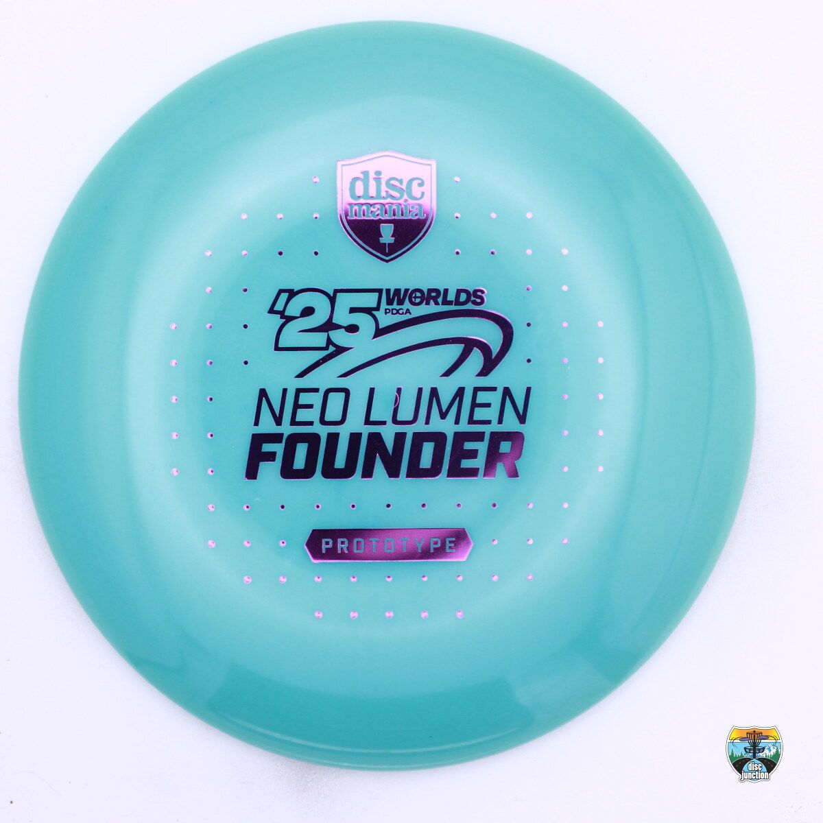Discmania Lumen Neo Evolution Founder Prototype 2025 PDGA Worlds, Manufacturer Weight Range: 173-176 Grams, Color: Blue, Serial Number: 0499-0018