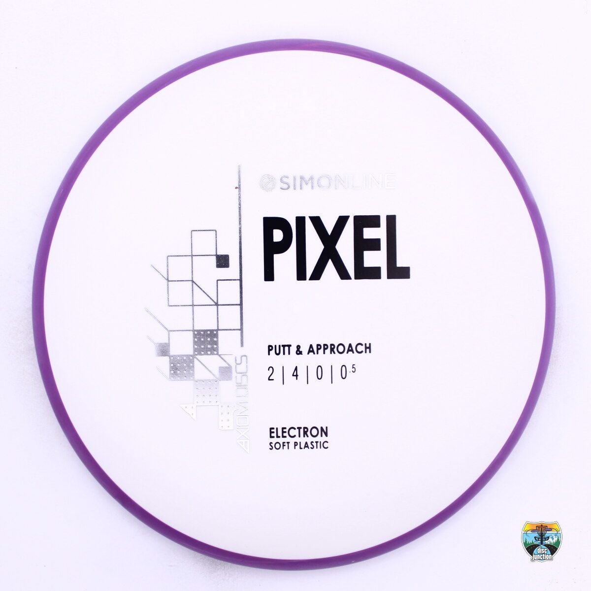 Axiom Electron Soft Pixel Simon Lizotte Simon Line, Manufacturer Weight Range: 170-175 Grams, Color: White/Purple, Serial Number: 0500-0021