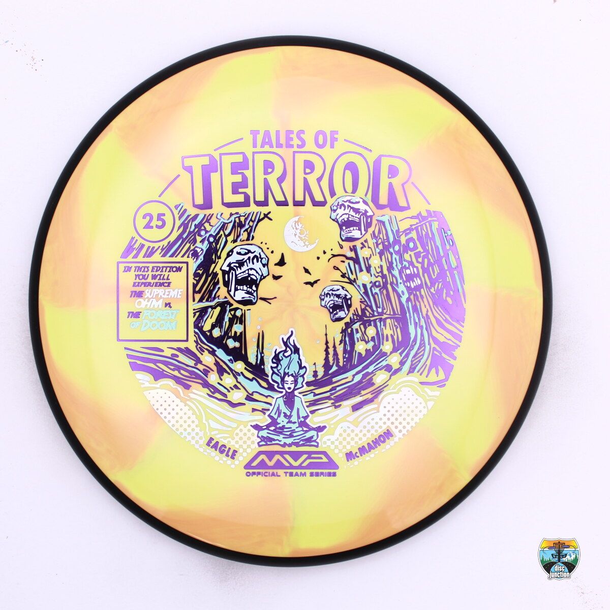 MVP Cosmic Neutron Ohm Eagle McMahon Team Series 2025 Halloween Special Edition Tales of Terror, Manufacturer Weight Range: 170-175 Grams, Color: Yellow/Orange/Black, Serial Number: 0513-0094