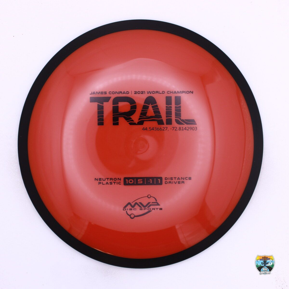 MVP Neutron Trail James Conrad 2021 World Champion, Manufacturer Weight Range: 170-175 Grams, Color: Orange/Black, Serial Number: 0480-0140