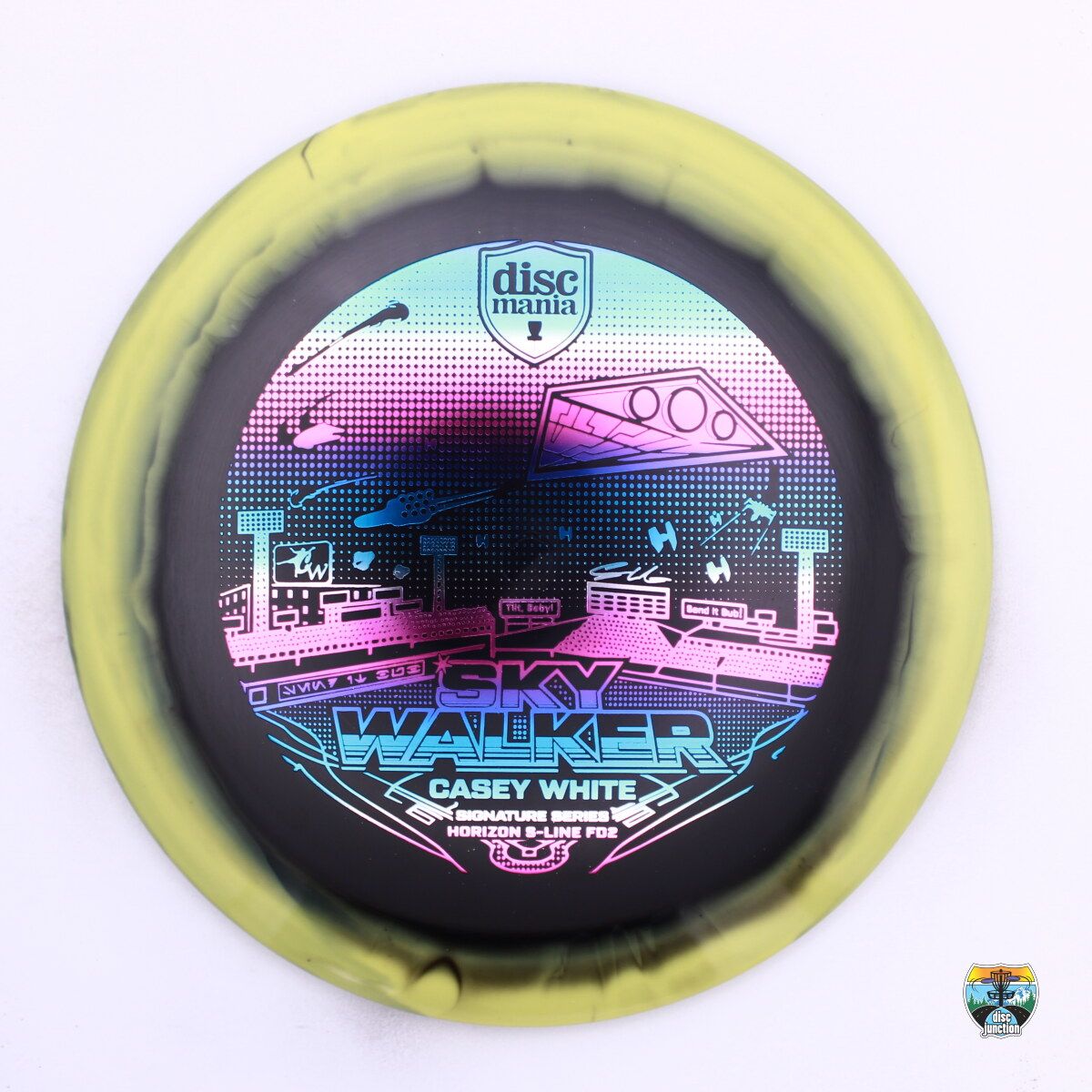 Discmania Horizon S-Line FD2 Signature Series Casey White Sky Walker 3, Manufacturer Weight Range: 173+ Grams, Color: Black/Yellow, Serial Number: 0524-0011