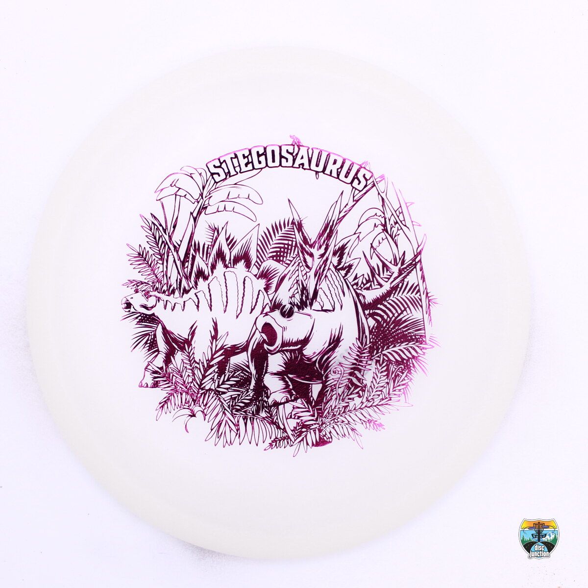 Dino Discs Egg Shell Glow Stegosaurus, Manufacturer Weight Range: 150- Grams, Color: Glow, Serial Number: 0526-0017