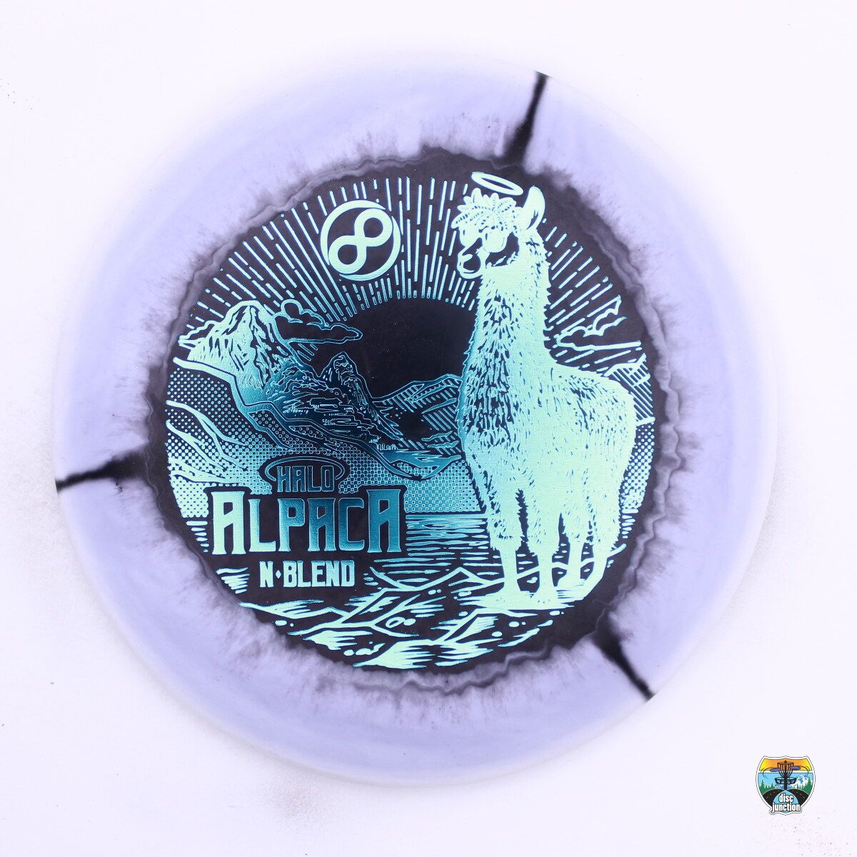 Infinite Discs Halo N-Blend Alpaca, Manufacturer Weight Range: 170-172 Grams, Color: Black/Purple, Serial Number: 0526-0069