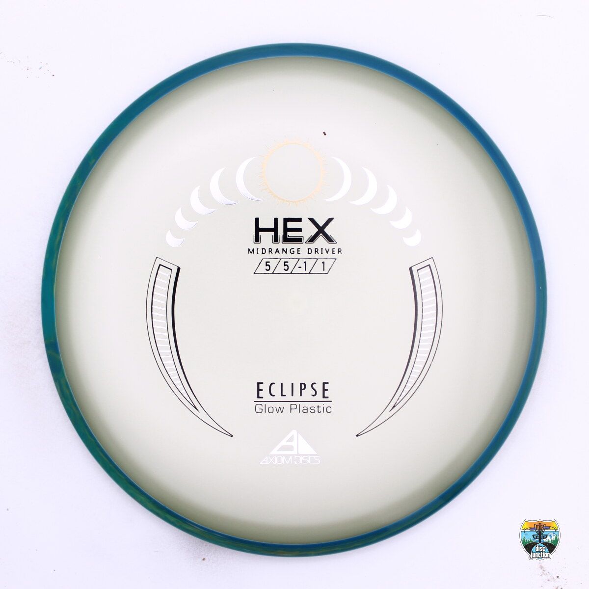 Axiom Eclipse Hex, Manufacturer Weight Range: 176-179 Grams, Color: Glow/Blue, Serial Number: 0528-0019