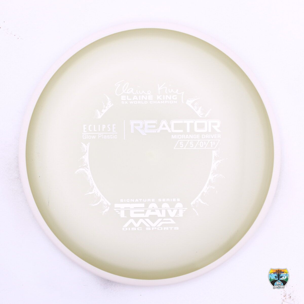 MVP Eclipse Reactor Signature Series Elaine King 5x, Manufacturer Weight Range: 176-179 Grams, Color: Glow/White, Serial Number: 0528-0089