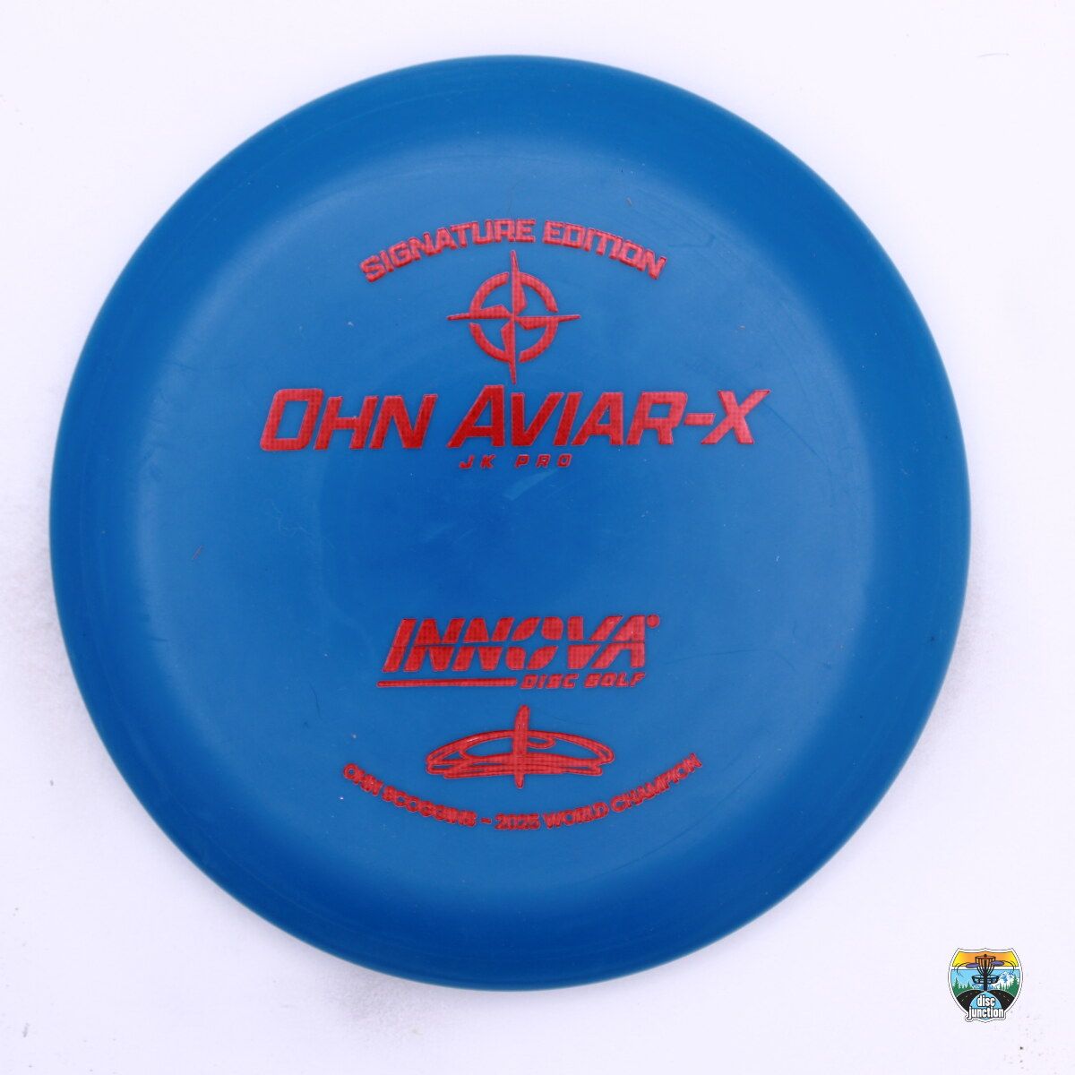 Innova JK Pro JK Pro Aviar-X Signature Series Ohn Scoggins 2025 World Champion, Manufacturer Weight Range: 173-175 Grams, Color: Blue, Serial Number: 0539-0025