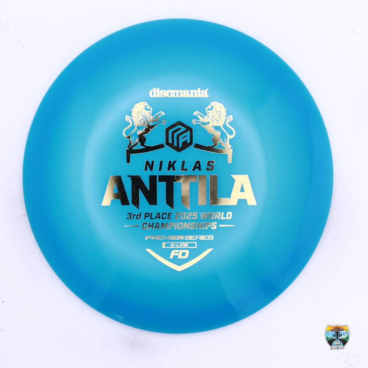 Discmania Q-Line FD Premier Series Niklas Anttila 3rd Place 2025 World Championships, Manufacturer Weight Range: 173+ Grams, Color: Blue, Serial Number: 0547-0005