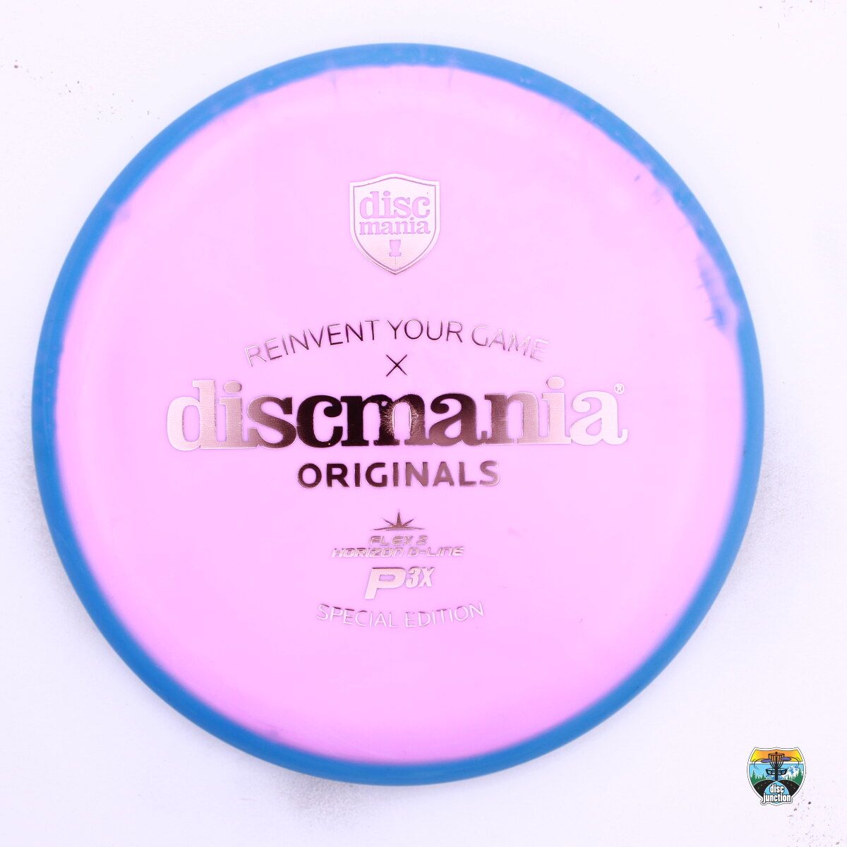 Discmania Horizon D-Line Flex 2 P3x Special Edition, Manufacturer Weight Range: 173+ Grams, Color: Pink/Blue, Serial Number: 0554-0004