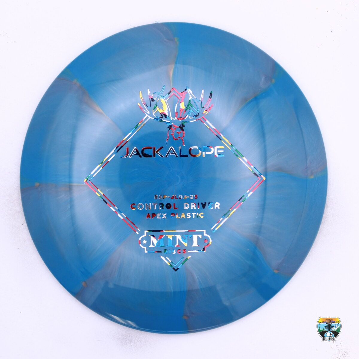 Mint Discs Apex Swirl Jackalope, Manufacturer Weight Range: 170-175 Grams, Color: Blue, Serial Number: 0548-0010