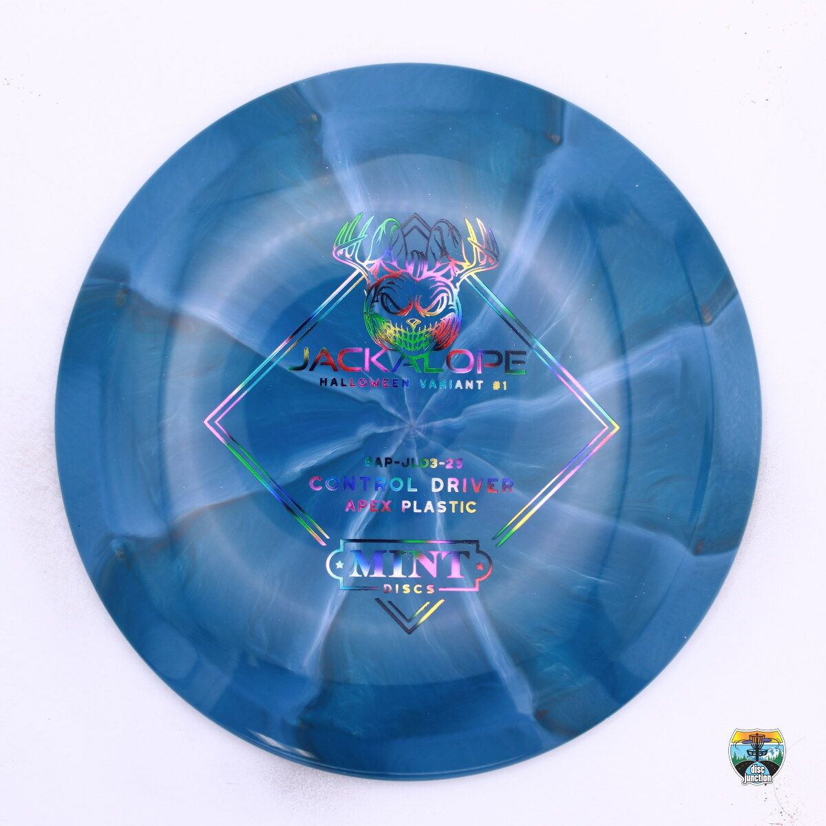 Mint Discs Apex Swirl Jackalope Halloween Variant, Manufacturer Weight Range: 170-175 Grams, Color: Blue, Serial Number: 0548-0013