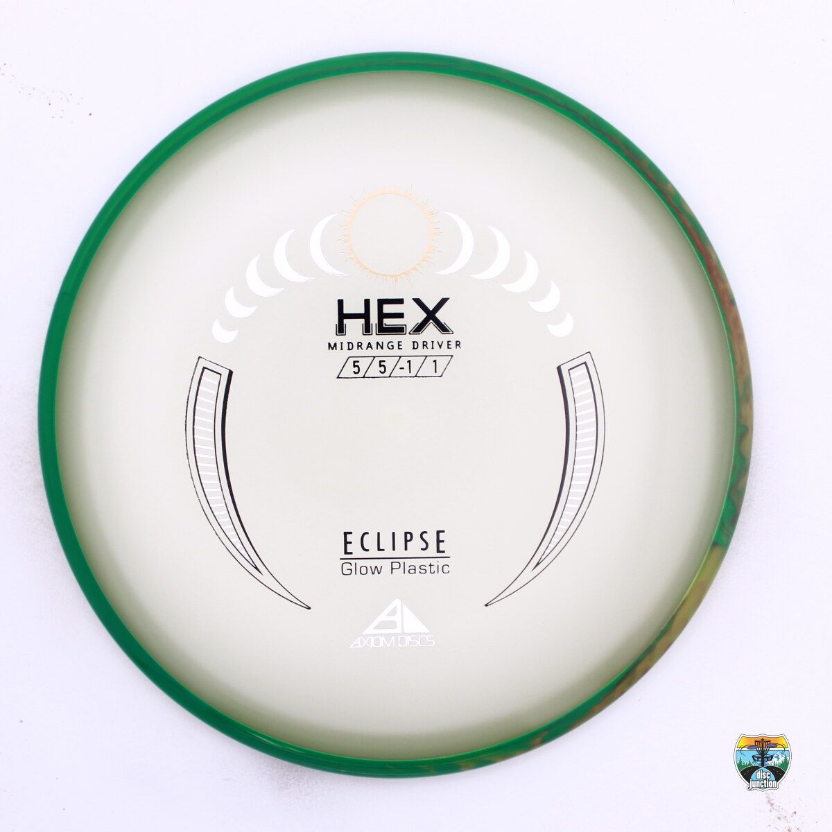 Axiom Eclipse Hex, Manufacturer Weight Range: 176-179 Grams, Color: Glow/Turquoise, Serial Number: 0528-0028