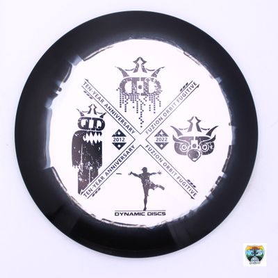 Dynamic Discs Fuzion Orbit Fugitive 10 Year Anniversary Stamp