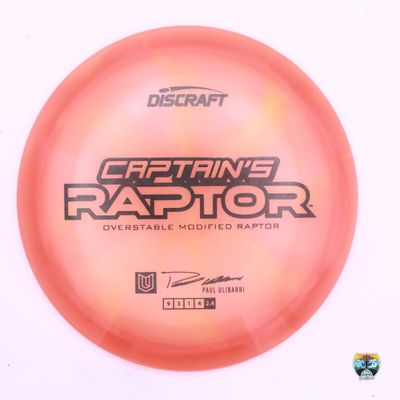 Discraft Z Swirl Captain's Raptor 2025 Paul Ulibarri