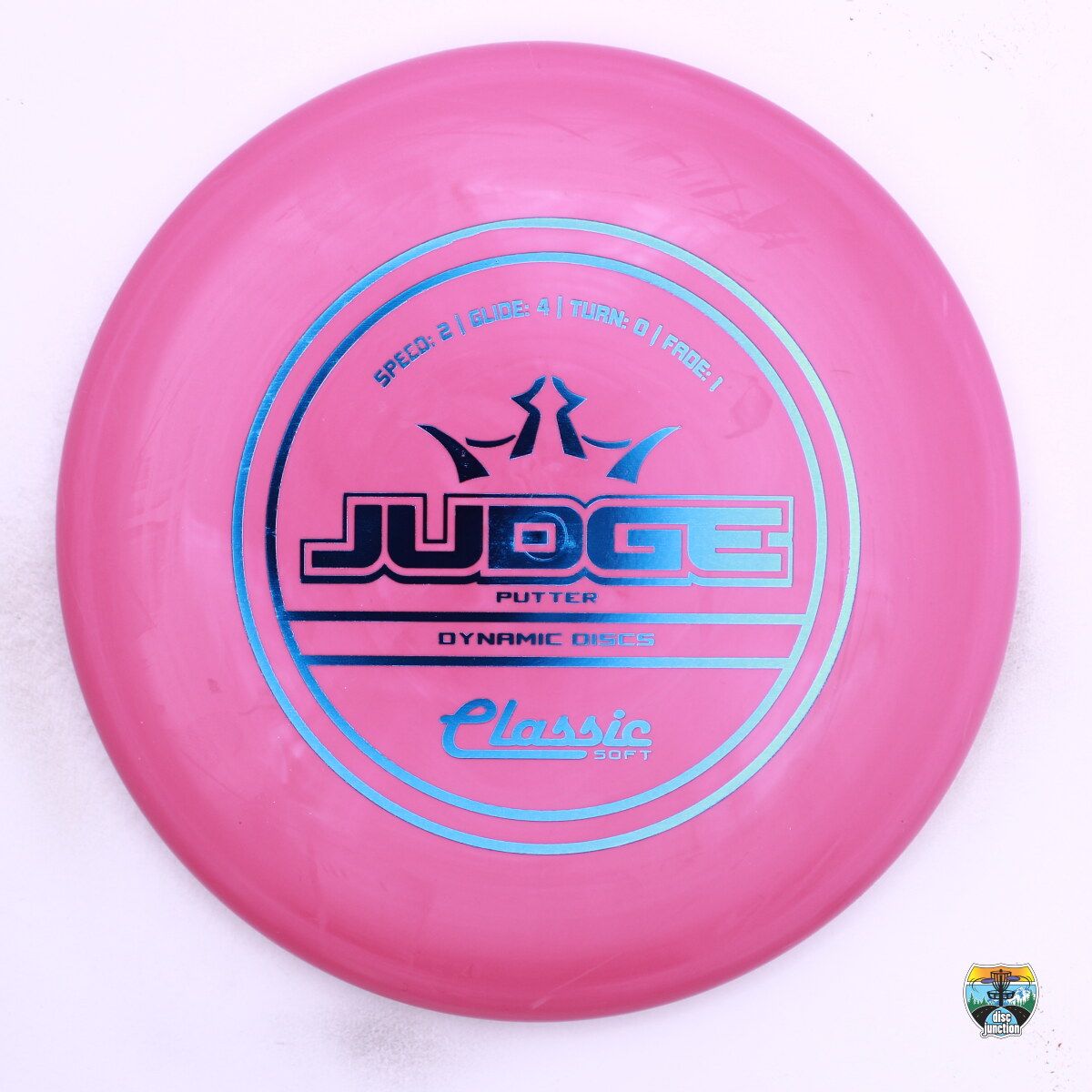 Dynamic Discs Classic Soft Judge, Manufacturer Weight Range: 173+ Grams, Color: Pink, Serial Number: 0606-0045