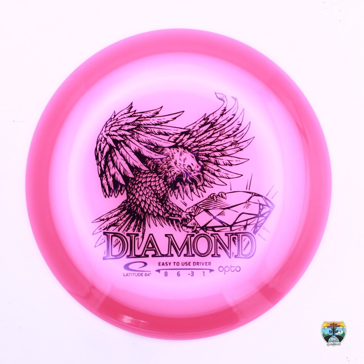 Latitude 64° Opto Diamond, Manufacturer Weight Range: 155-159 Grams, Color: Pink, Serial Number: 0406-0041