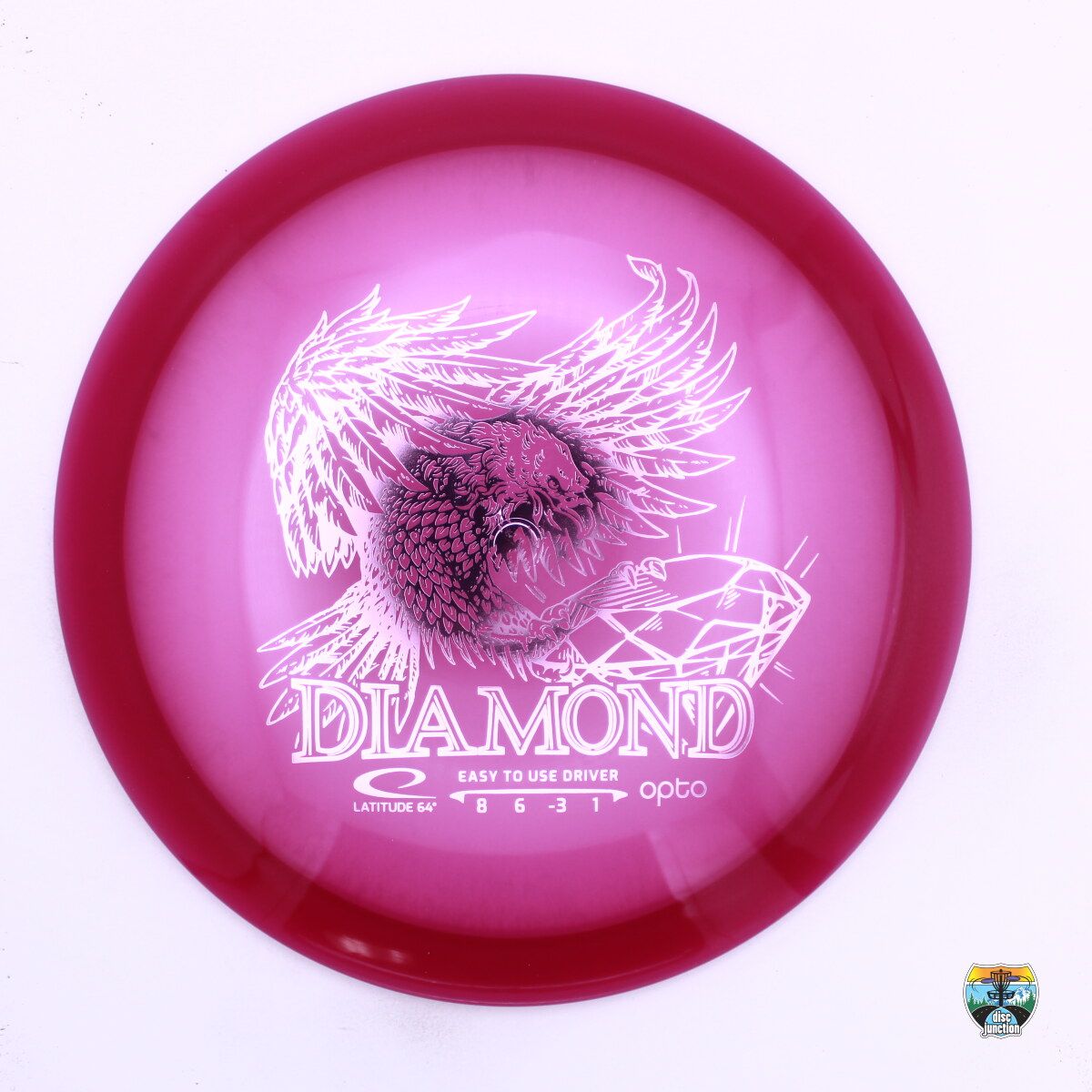 Latitude 64° Opto Diamond, Manufacturer Weight Range: 155-159 Grams, Color: Purple, Serial Number: 0476-0032