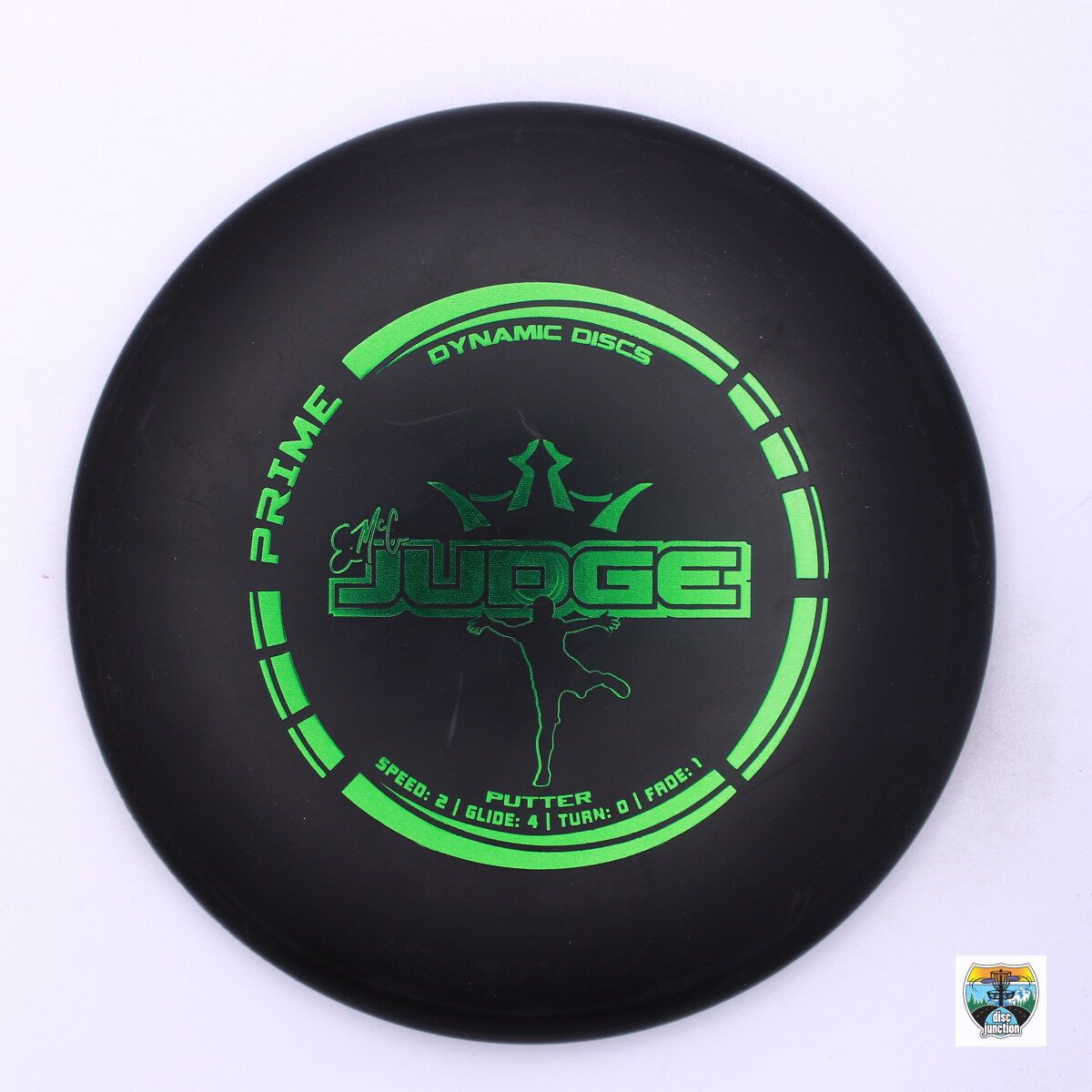 Dynamic Discs Prime EMAC Judge, Manufacturer Weight Range: 173+ Grams, Color: Black, Serial Number: 0002-0676