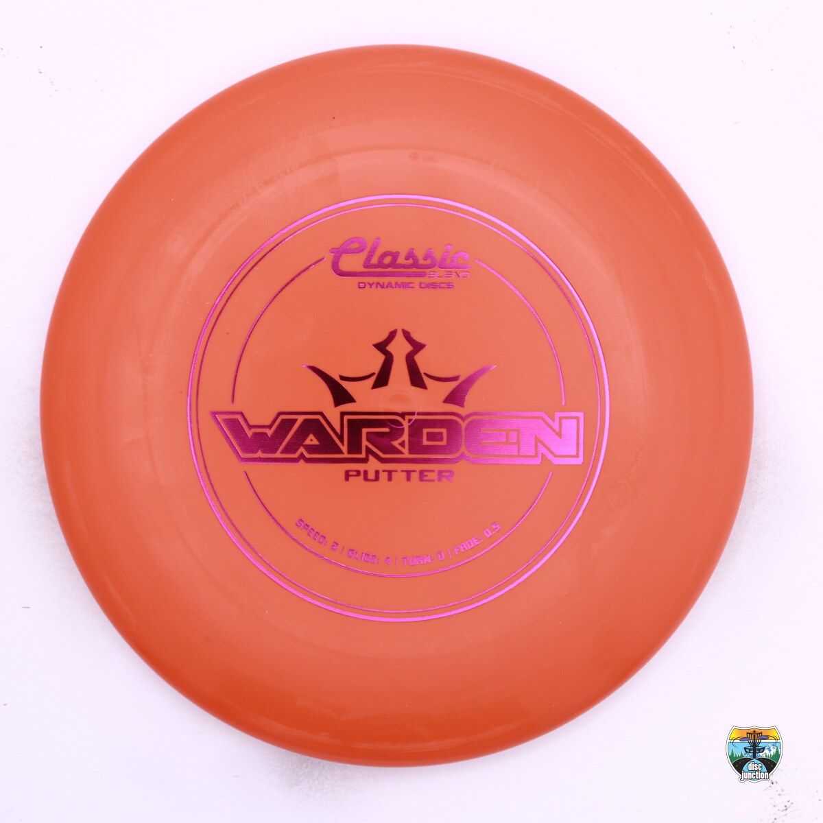 Dynamic Discs Classic Blend Warden, Manufacturer Weight Range: 173+ Grams, Color: Orange, Serial Number: 0570-0016